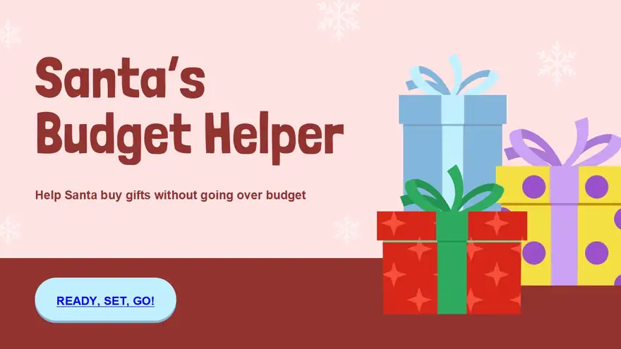 Santa’s Budget Helper Interactive Presentation