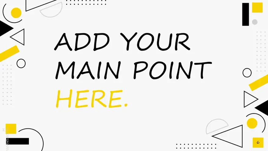Taxi, simple memphis presentation template.