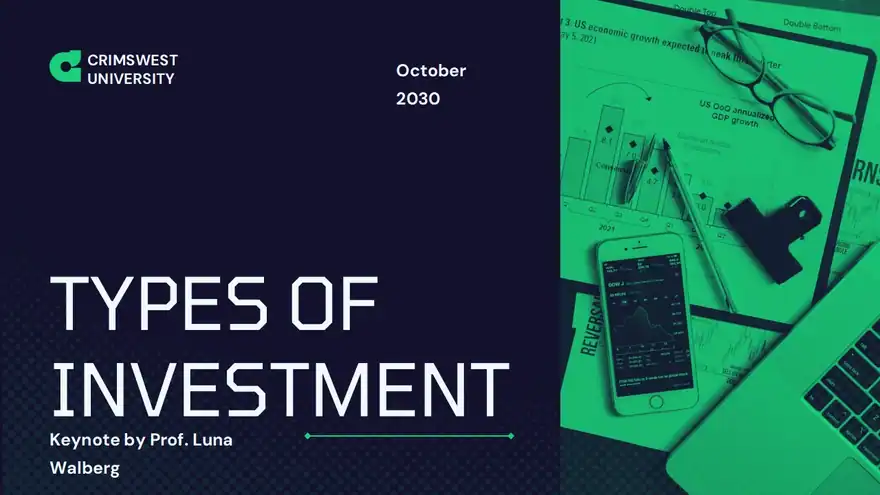 Types Of Investment Lesson Slides