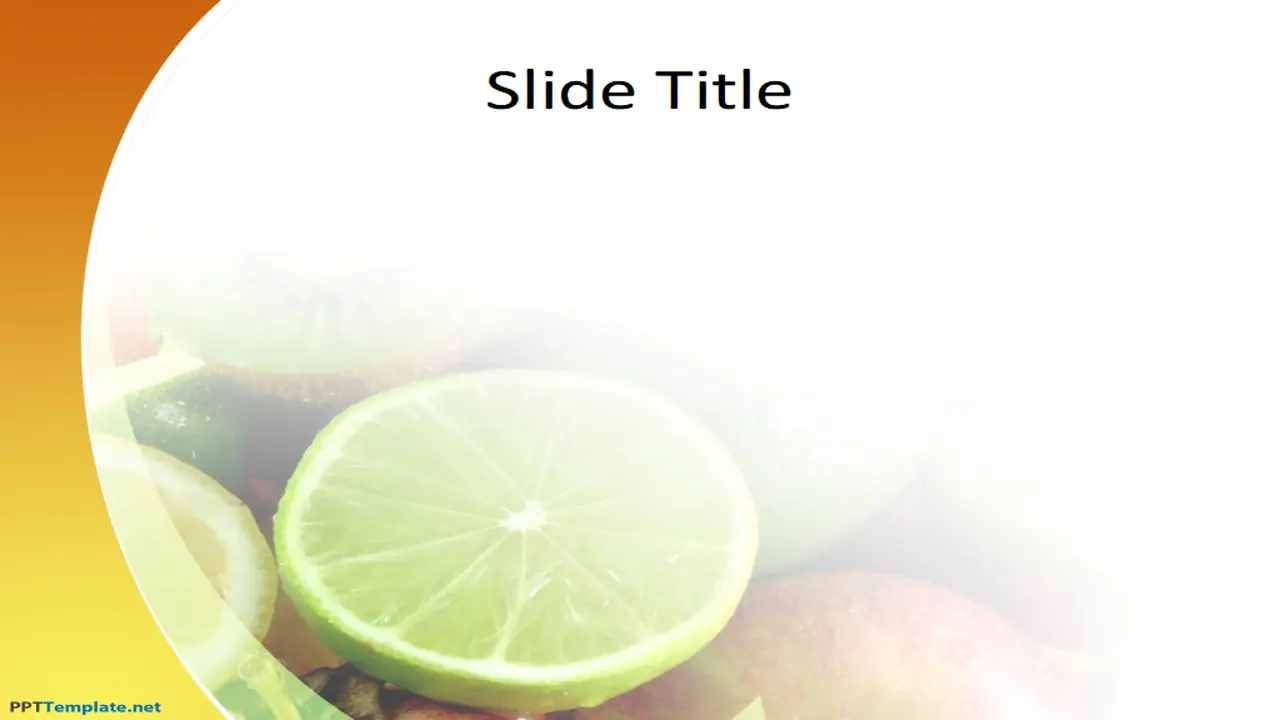 Free Fruit PPT Template