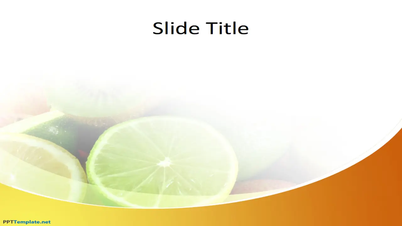 Free Fruit PPT Template