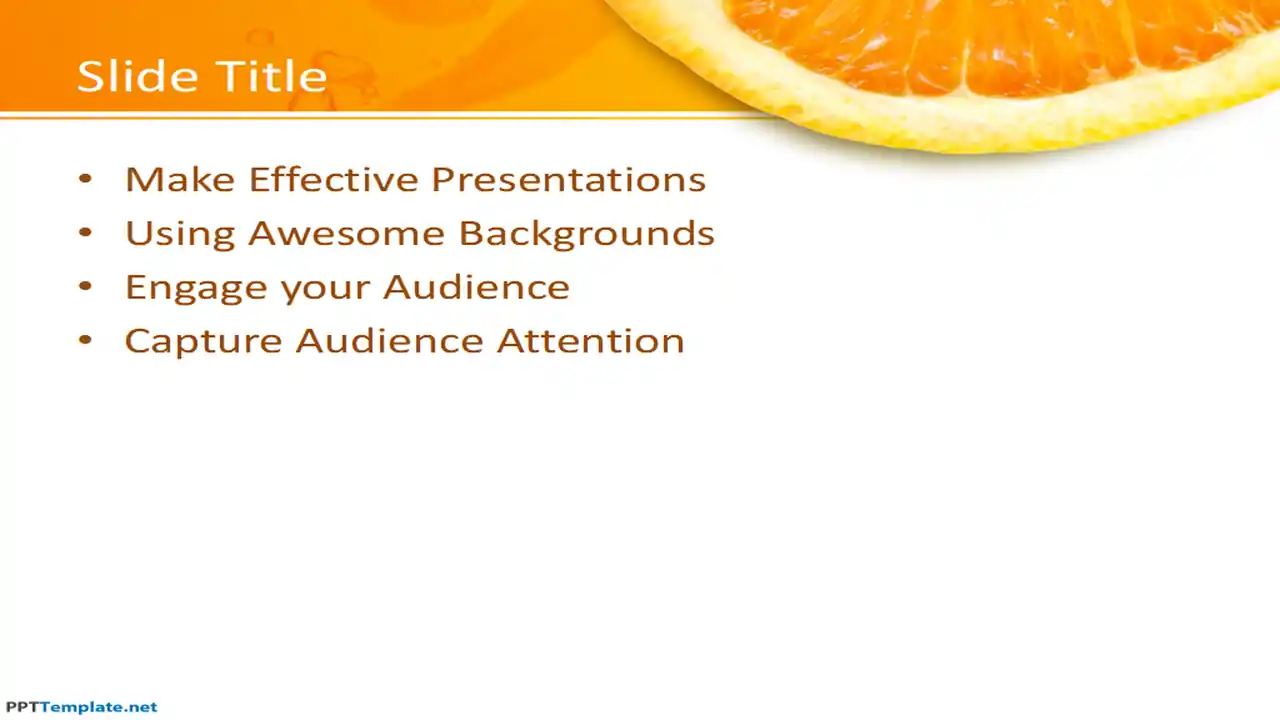 Free Orange PPT Template