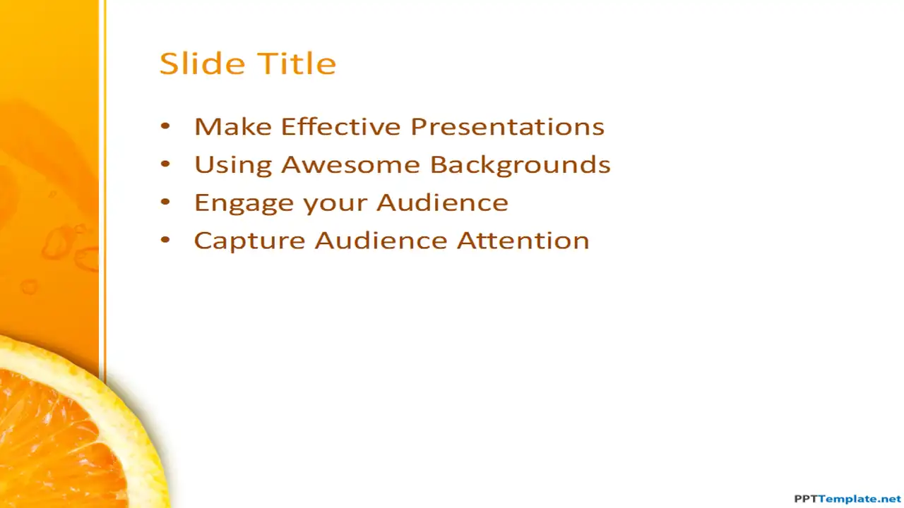 Free Orange PPT Template