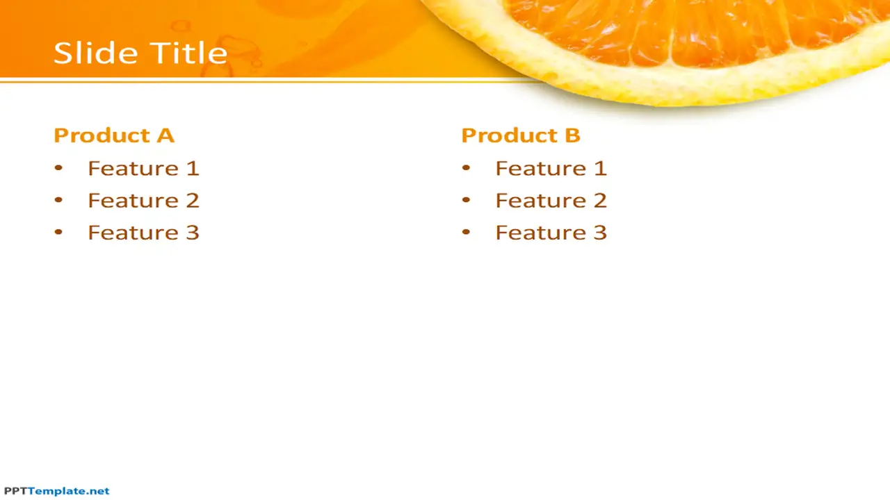 Free Orange PPT Template
