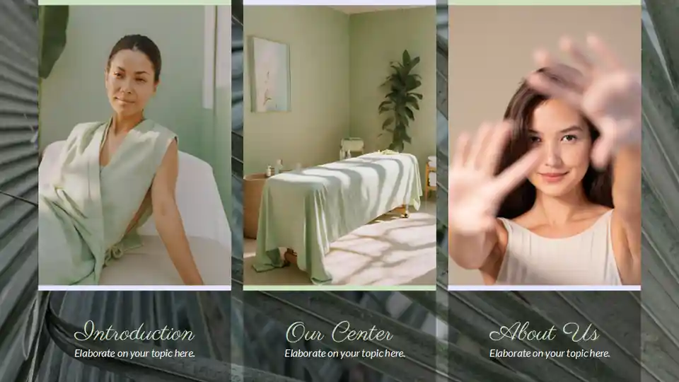 Beauty & Wellness Center Slides