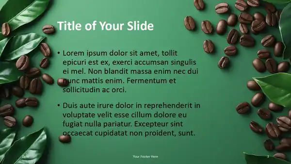 Coffee & Leaves Template