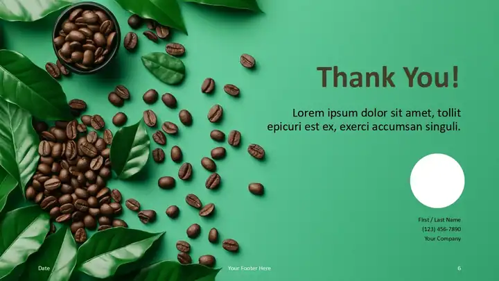 Coffee & Leaves Template
