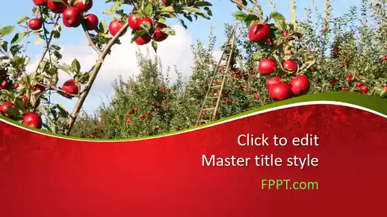 Free Apples Tree PowerPoint Template