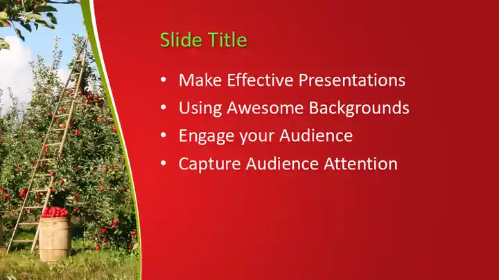 Free Apples Tree PowerPoint Template