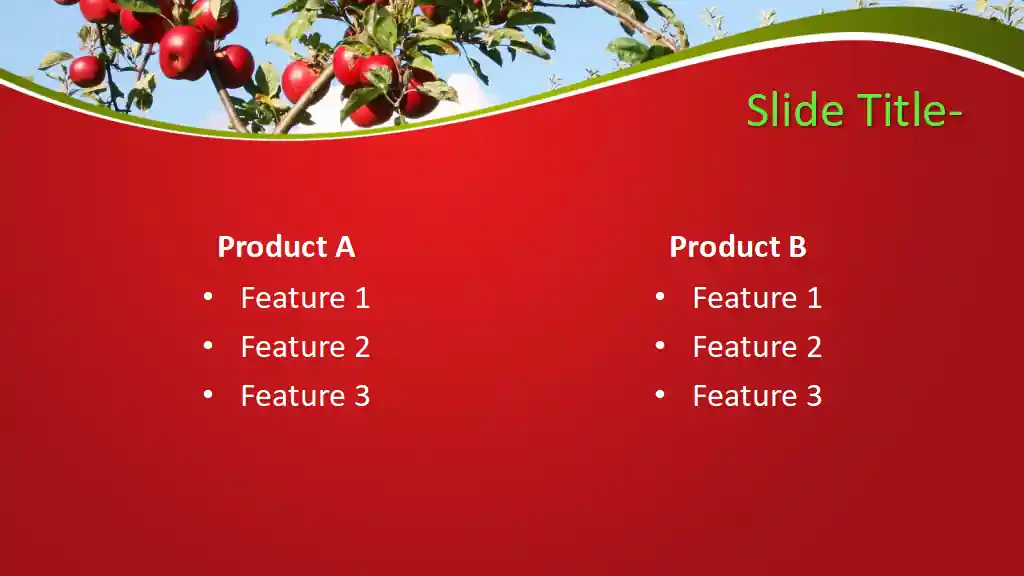 Free Apples Tree PowerPoint Template