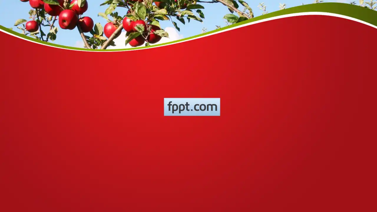 Free Apples Tree PowerPoint Template