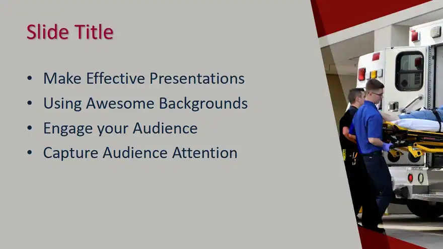Free Emergency Medical Response PowerPoint Template