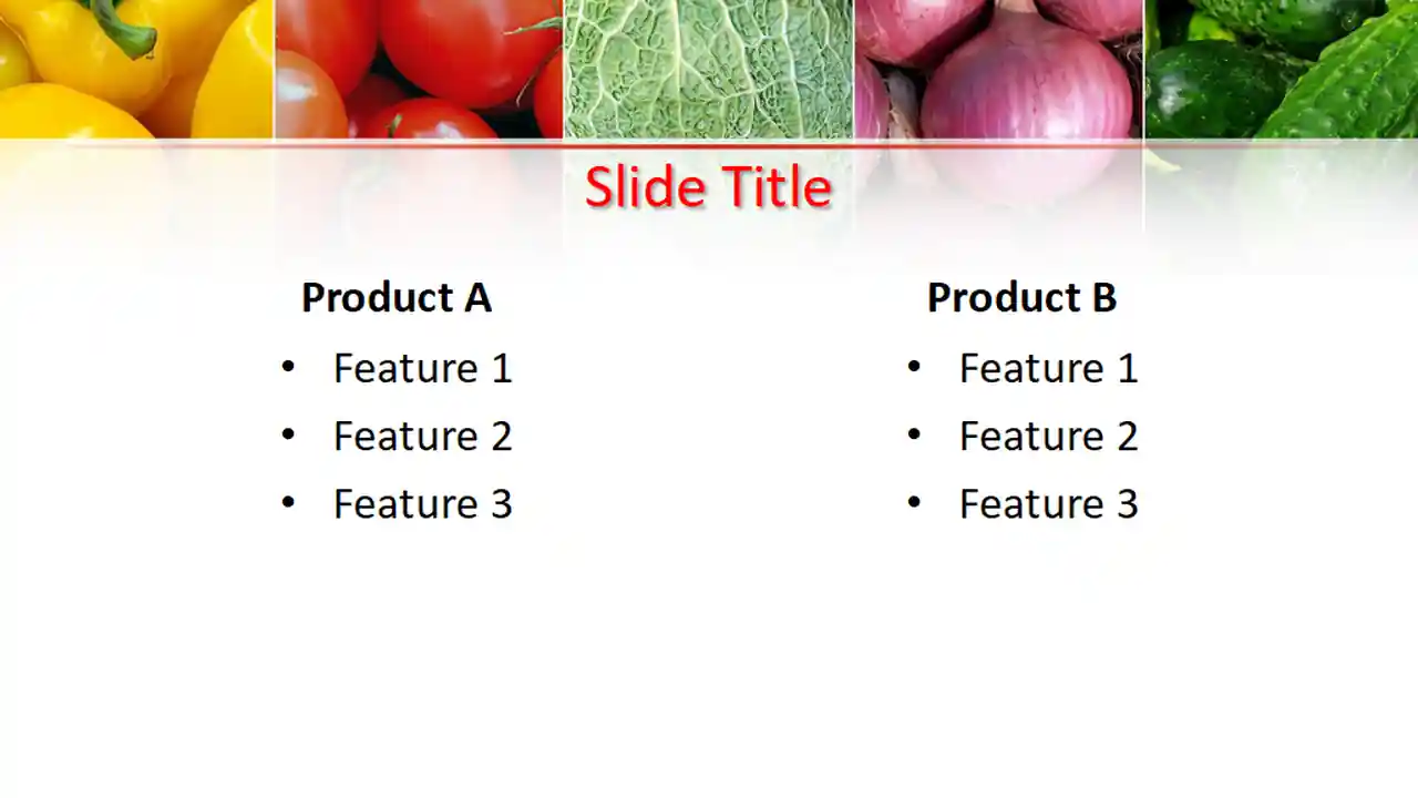 Free Green Groceries PowerPoint Template