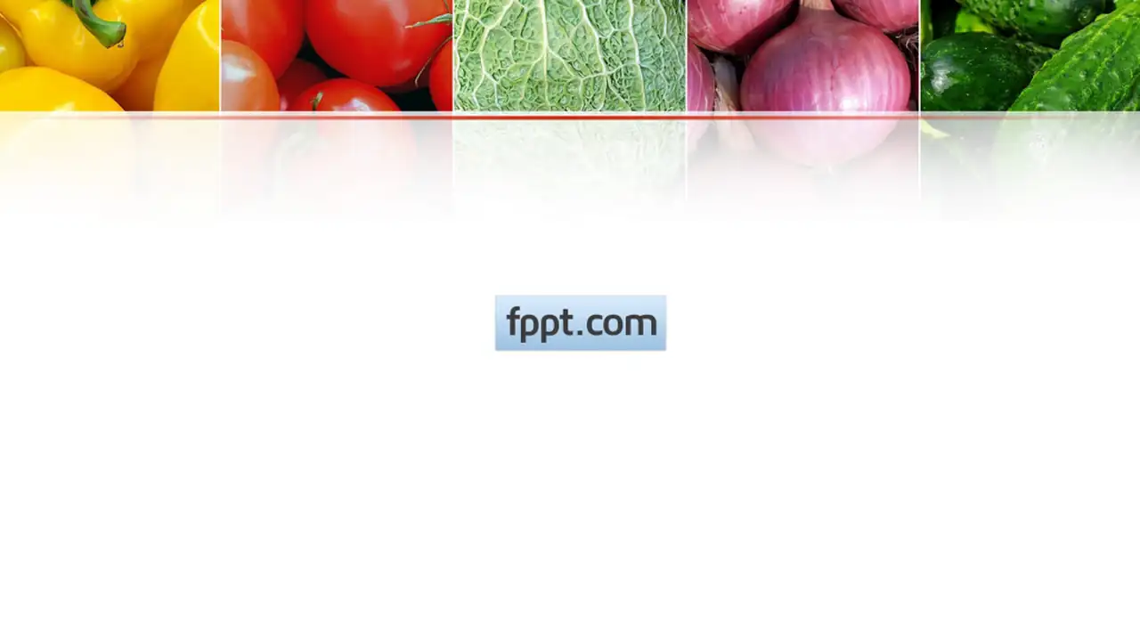 Free Green Groceries PowerPoint Template