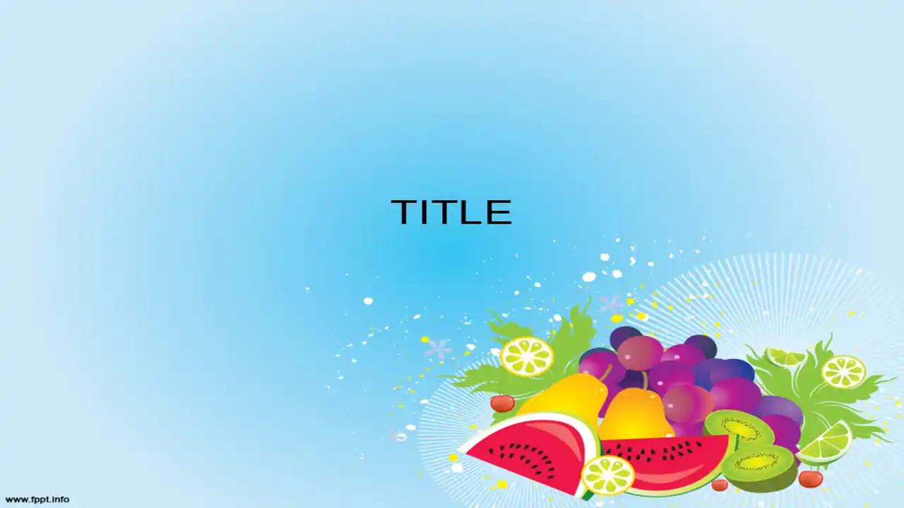 Free Healthy Food PowerPoint Template