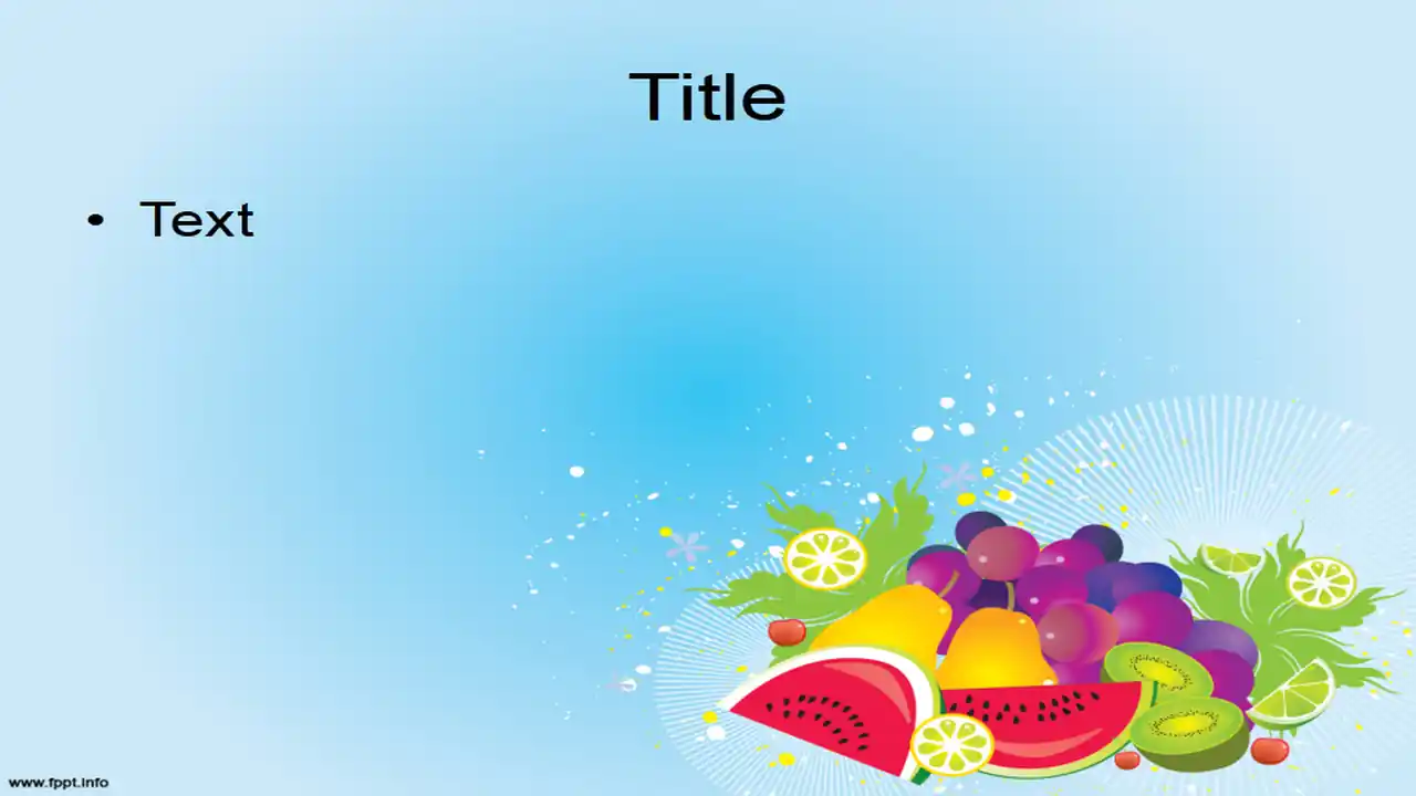 Free Healthy Food PowerPoint Template