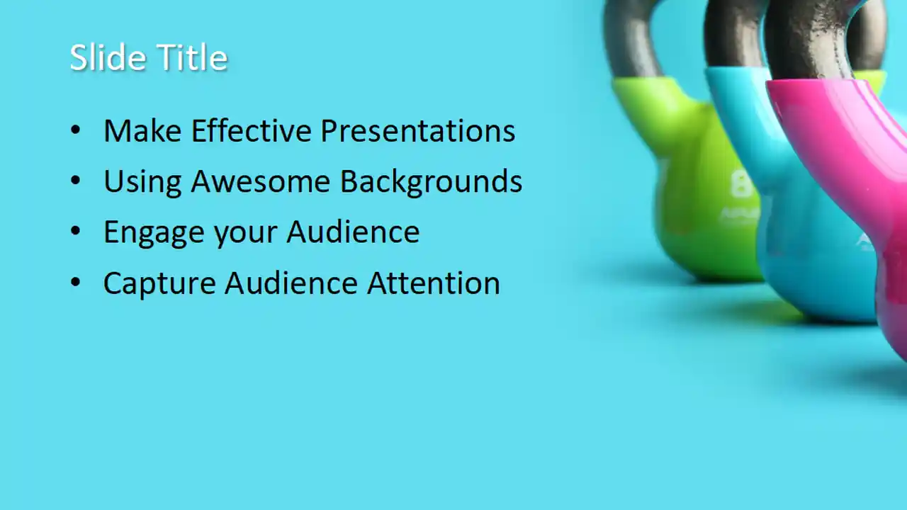 Free Kettlebells PowerPoint Template