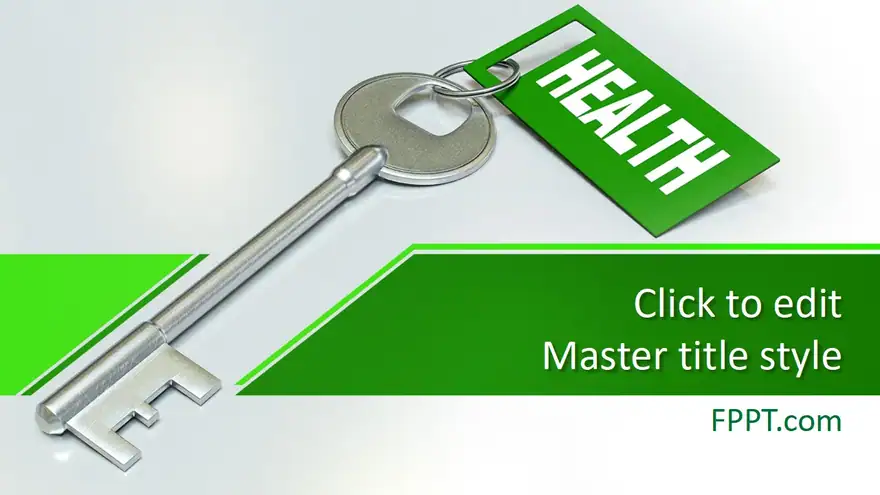Free Key to Health PowerPoint Template