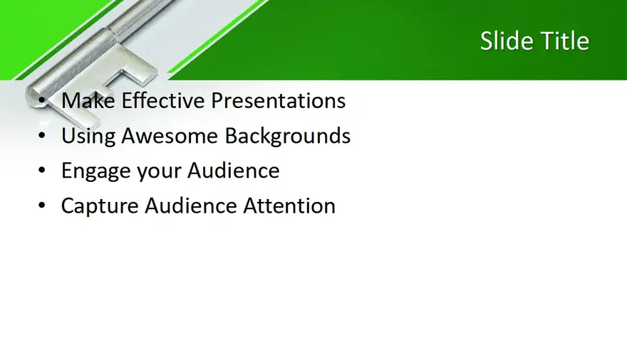 Free Key to Health PowerPoint Template