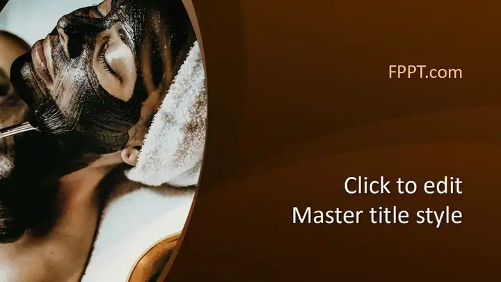 Free Spa Facial Mask PowerPoint Template