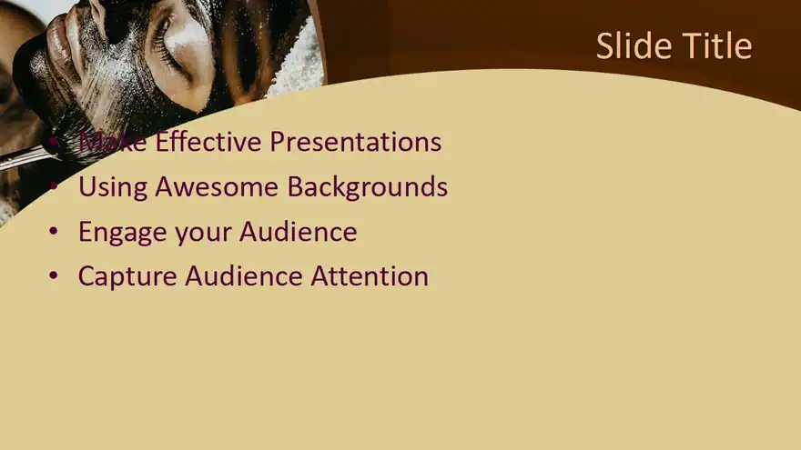 Free Spa Facial Mask PowerPoint Template