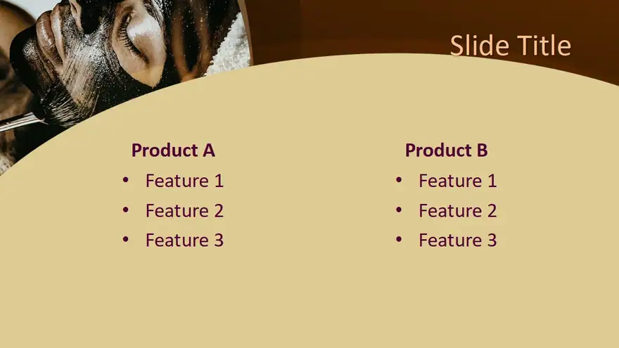 Free Spa Facial Mask PowerPoint Template