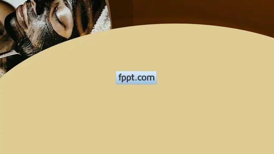 Free Spa Facial Mask PowerPoint Template