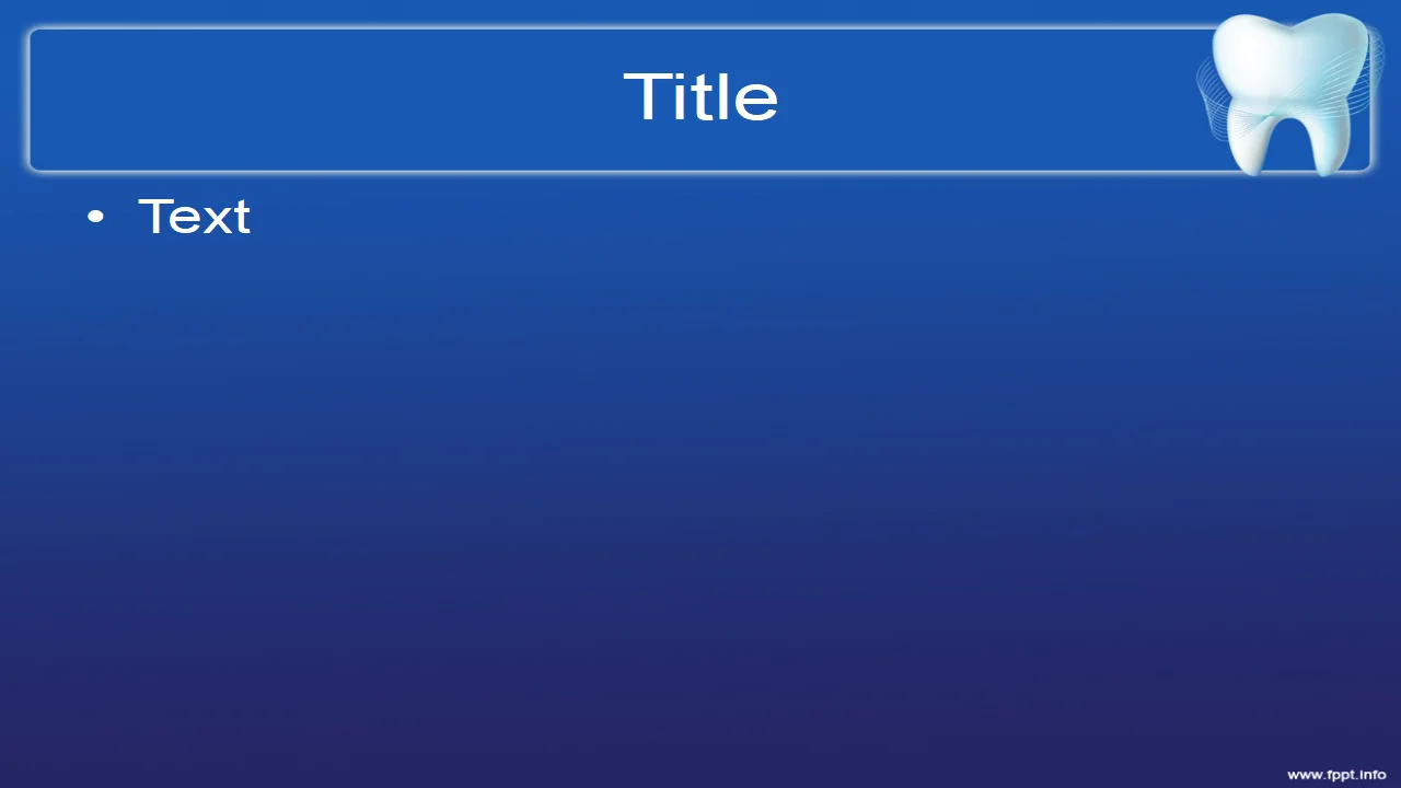 Free Tooth PowerPoint Template