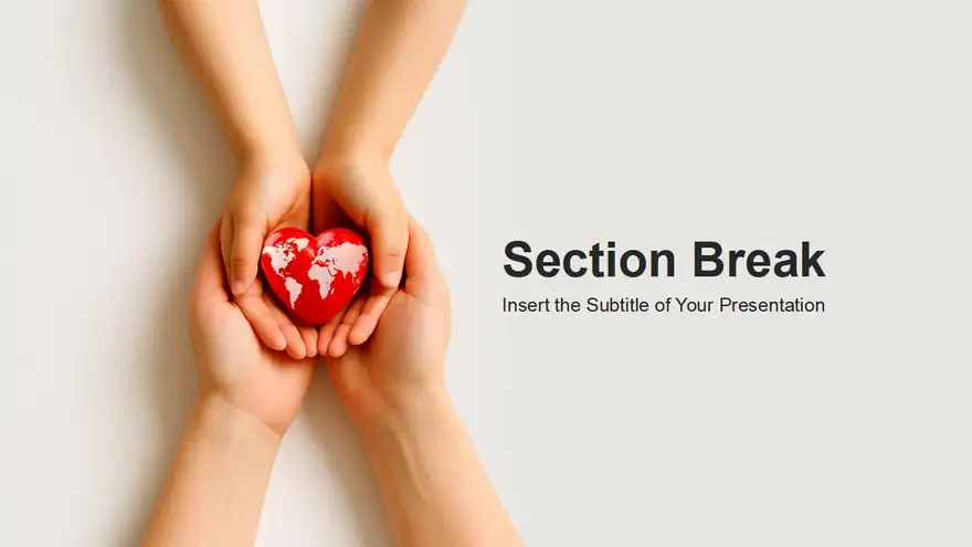 Humanity Heartbeat PowerPoint Templates