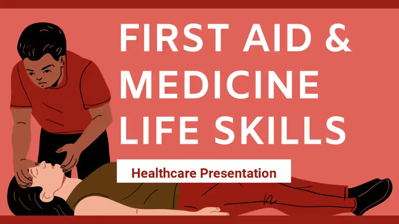 Illustrated First Aid & Medicine Life Skills Slides