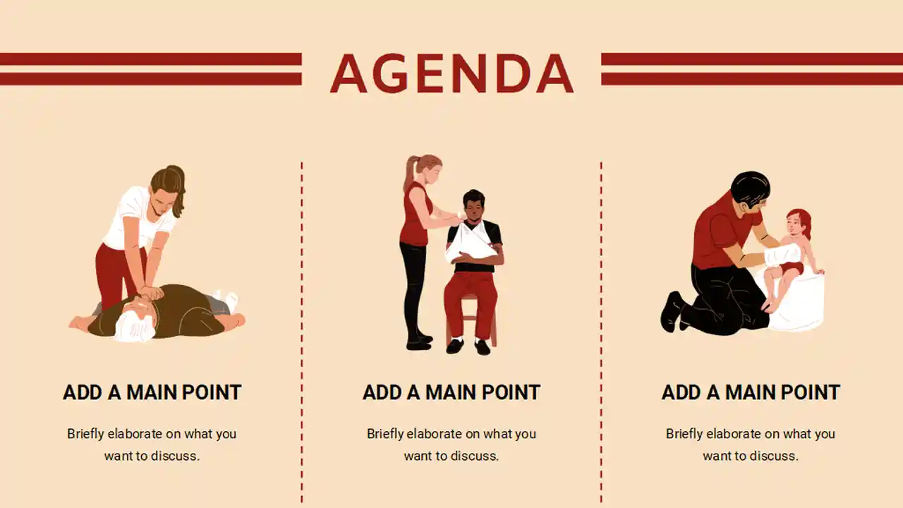 Illustrated First Aid & Medicine Life Skills Slides