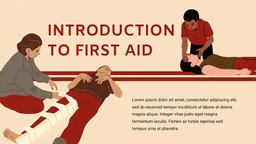 Illustrated First Aid & Medicine Life Skills Slides