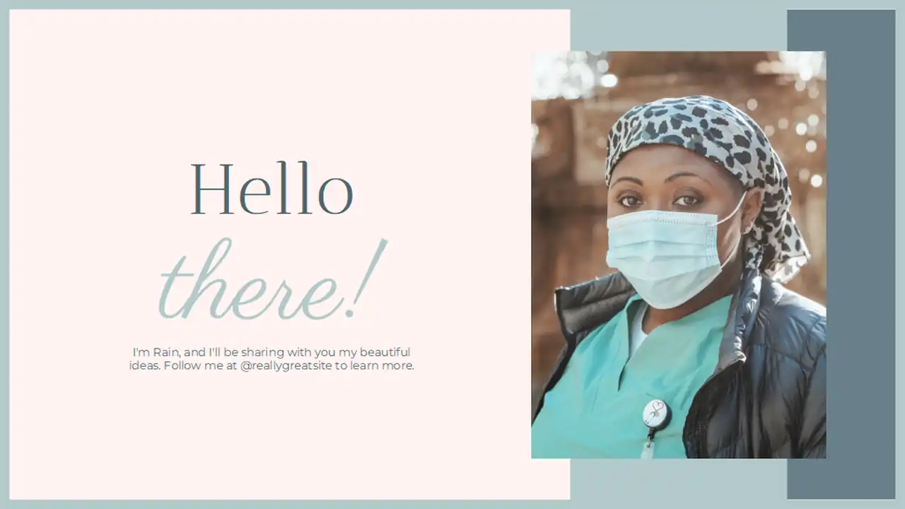 Modern Minimal Nursing Slides