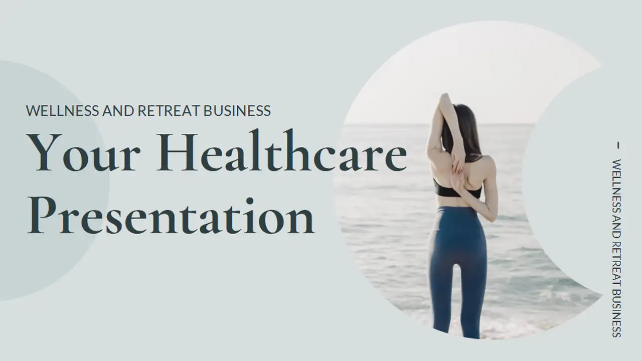 Muted Green Minimal Geometric Wellness and Retreat Business Slides