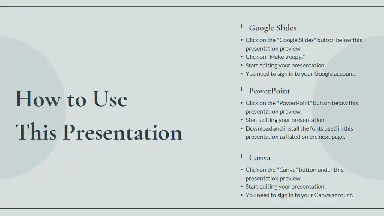 Muted Green Minimal Geometric Wellness and Retreat Business Slides