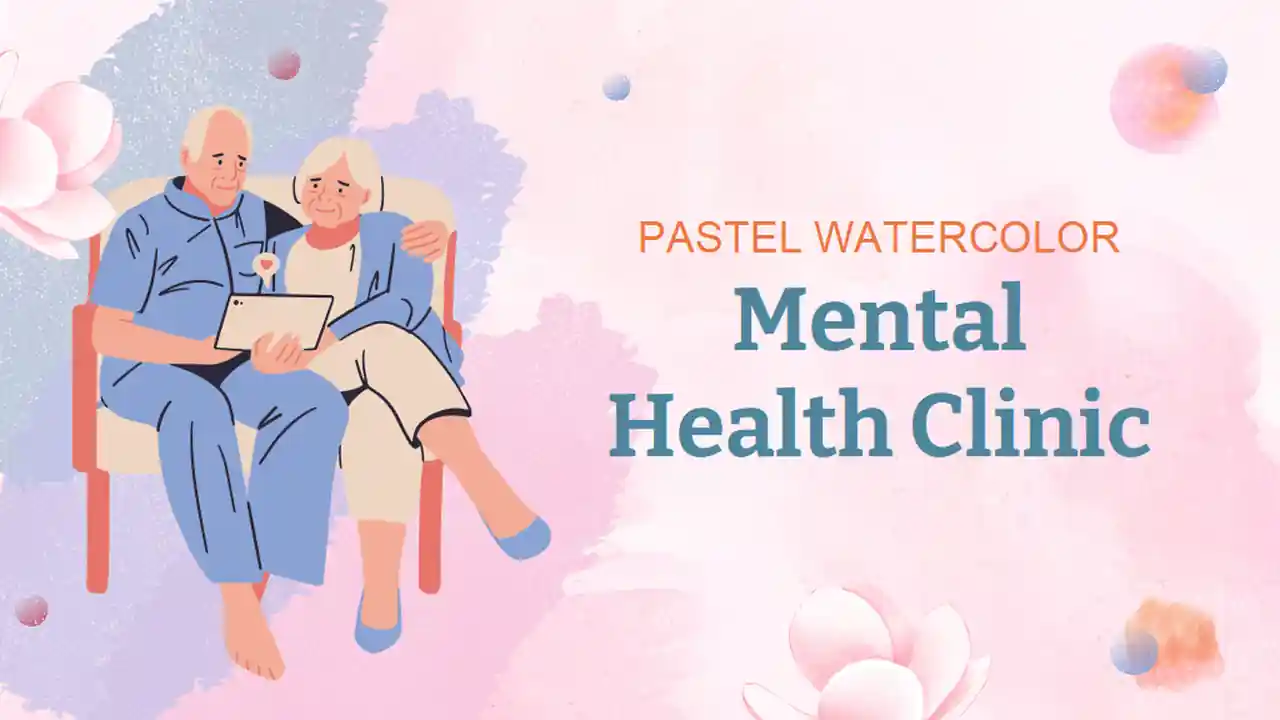 Pastel Watercolor Mental Health Clinic Slides