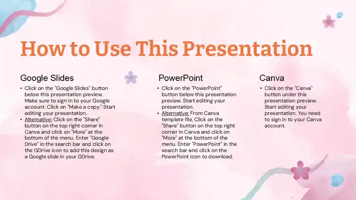 Pastel Watercolor Mental Health Clinic Slides