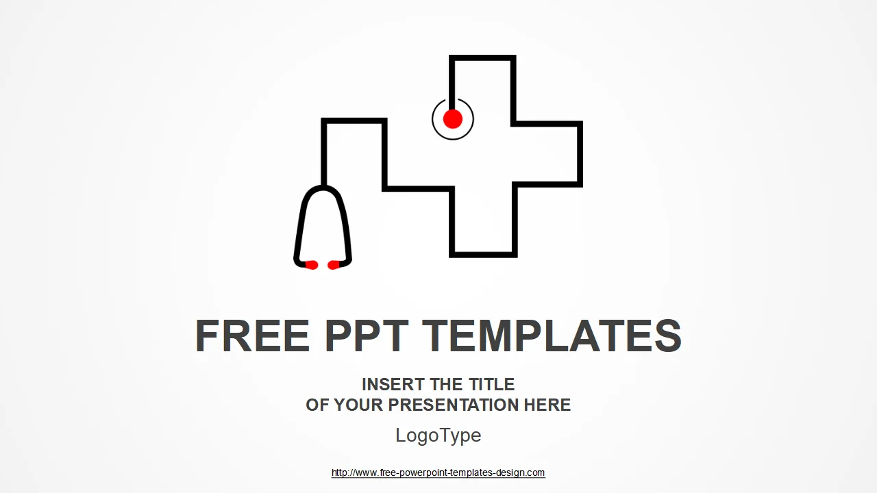 Stethoscope Hospital Symbol PowerPoint Template