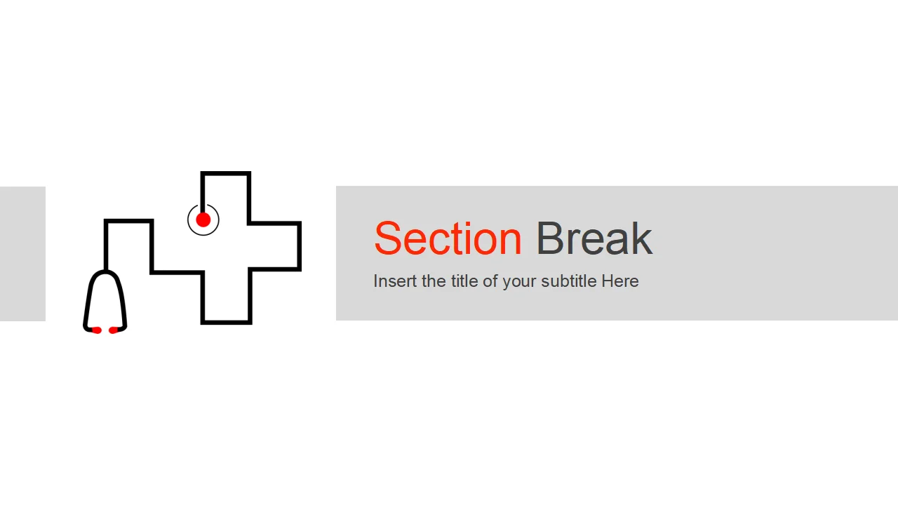 Stethoscope Hospital Symbol PowerPoint Template
