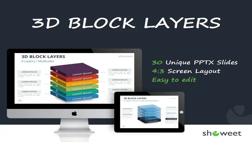 3D Block Layers for PowerPoint
