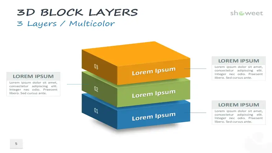 3D Block Layers for PowerPoint