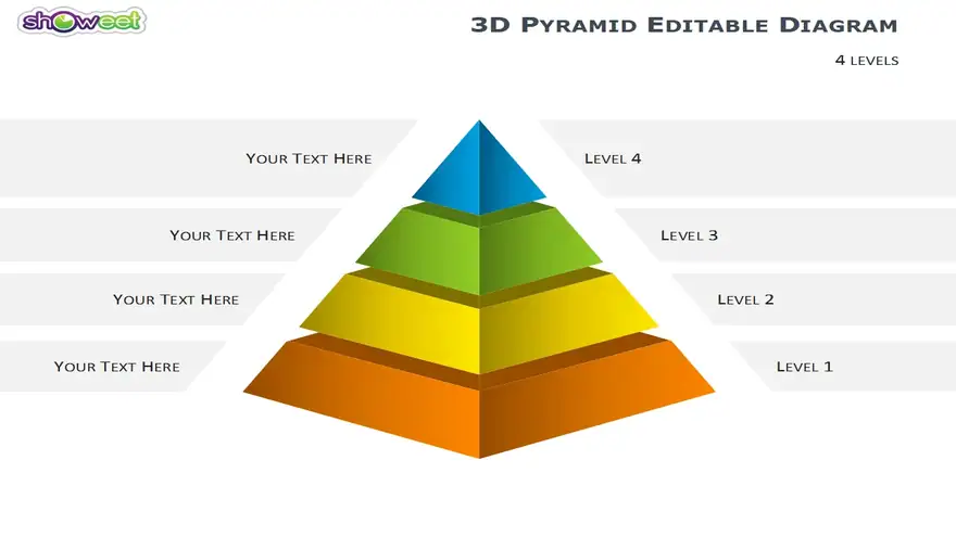 3D Pyramid Diagrams for PowerPoint