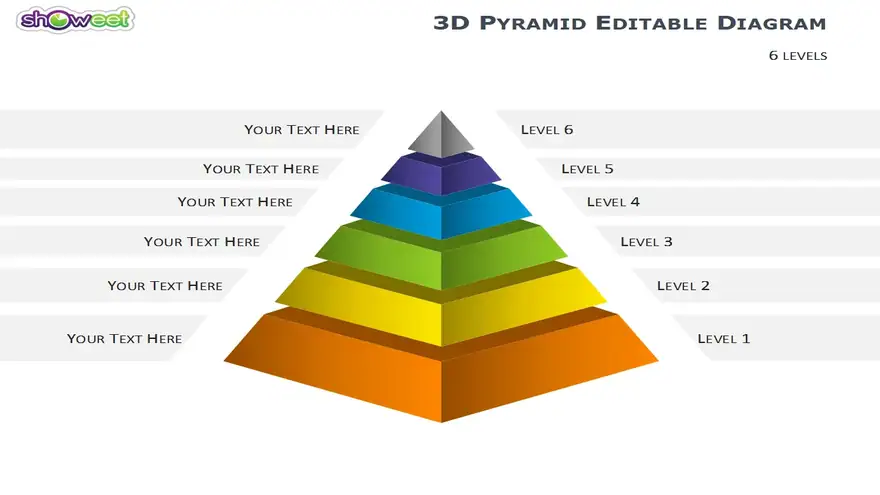 3D Pyramid Diagrams for PowerPoint