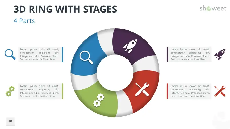 3D Ring Diagrams for PowerPoint