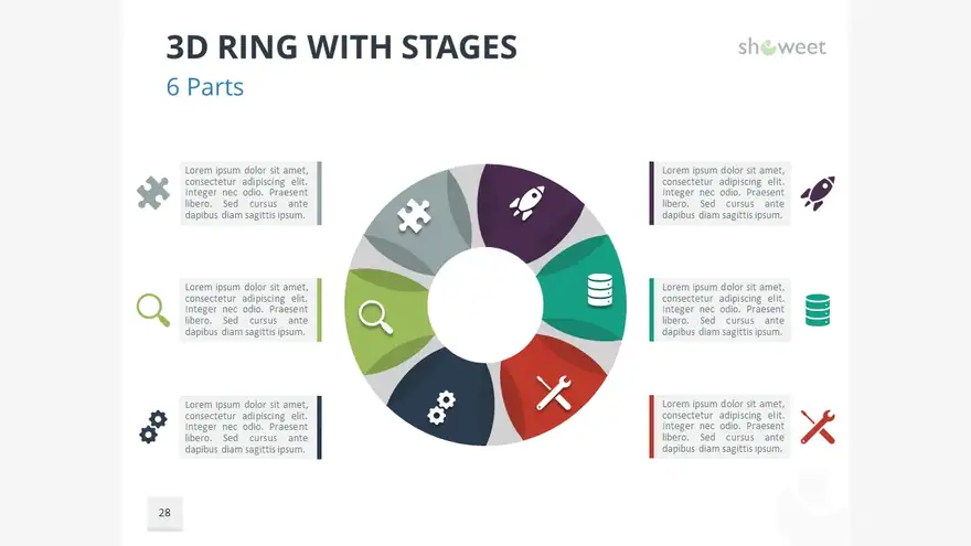3D Ring Diagrams for PowerPoint