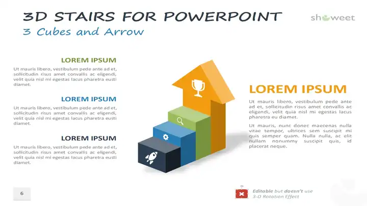 3D Stair Templates for PowerPoint