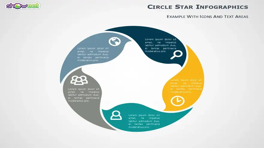 5 Stages Circular PowerPoint Diagram