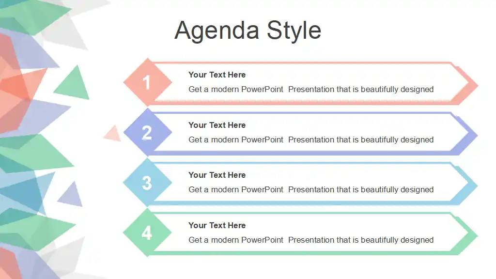 Abstract Leaves PowerPoint Template
