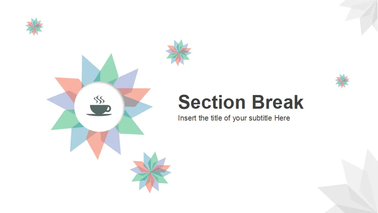 Abstract Leaves PowerPoint Template