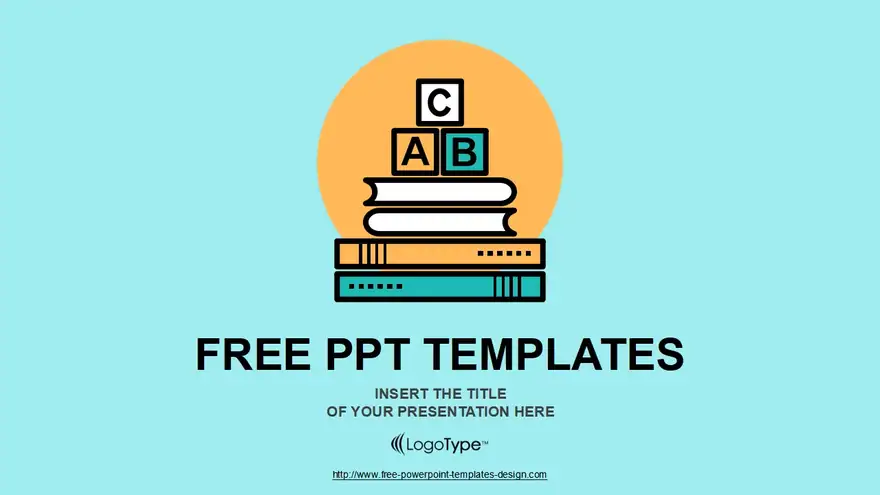 Alphabet Blocks of Education Concept PowerPoint Template